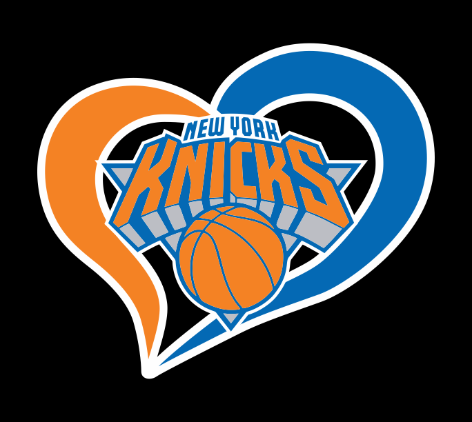 New York Knicks Heart Logo iron on paper